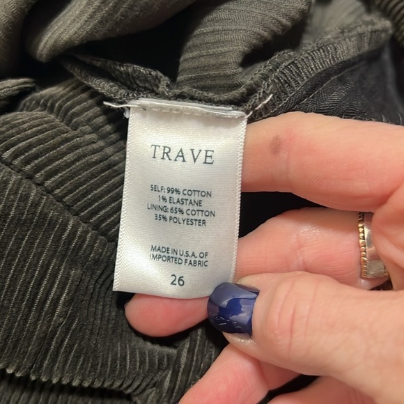 Trave Sloan Green Corduroy Trouser Size 26 - Picture 10 of 15